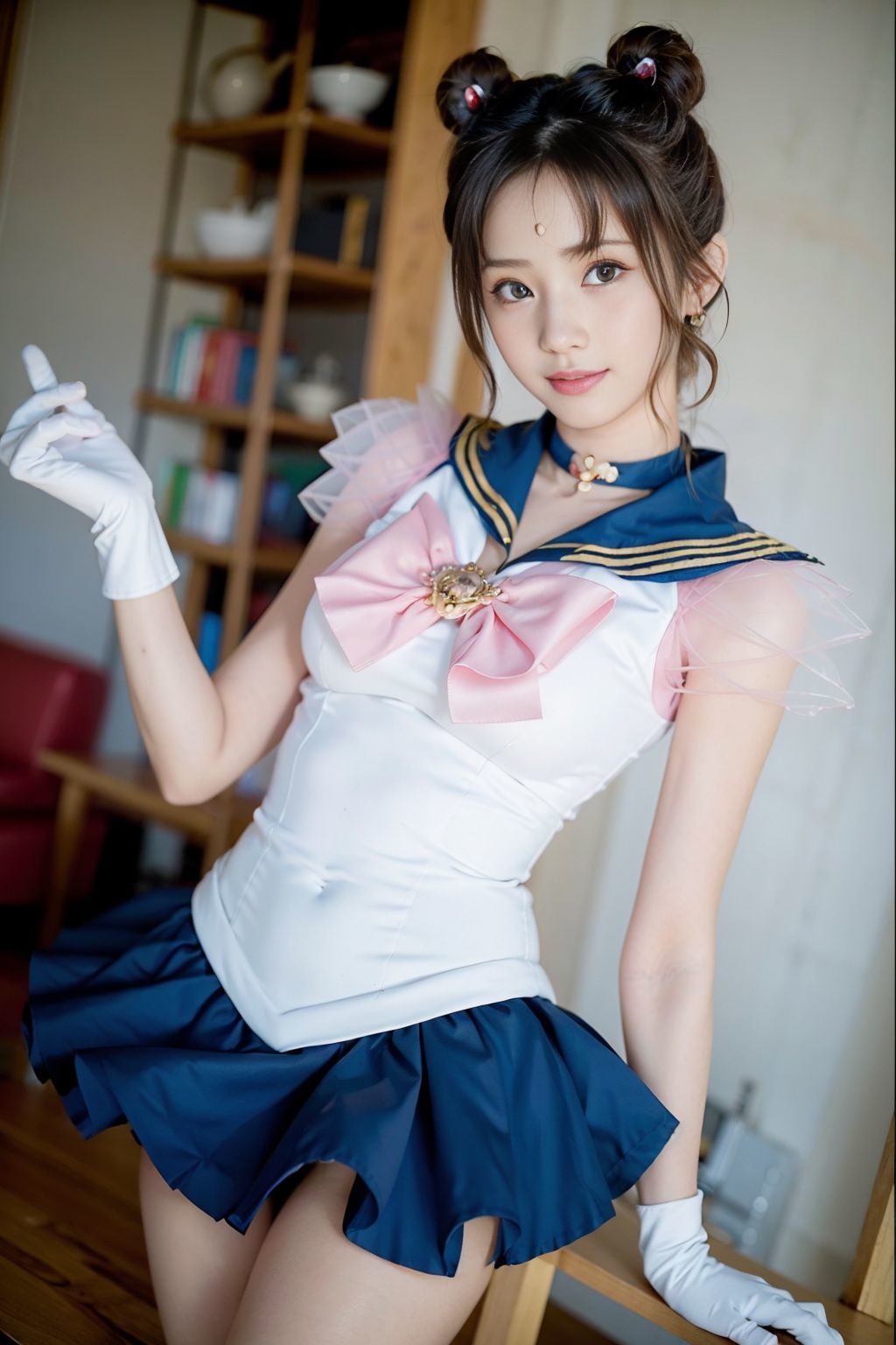 サンプル画像3:とにかく可愛い娘にセーラー戦士のコスプレさせてヤリまくってみた(妄想族AI) [d_389489]