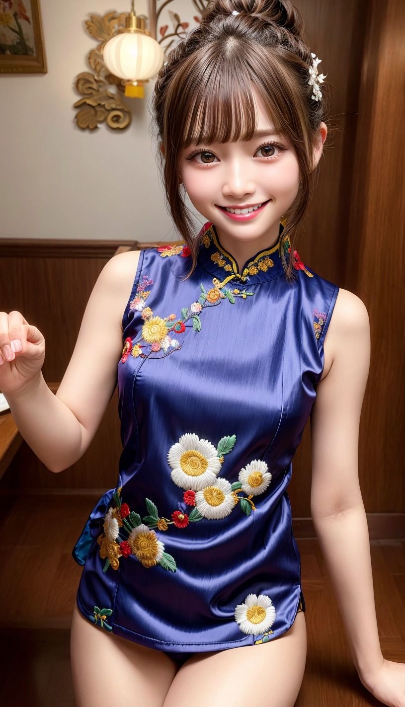 サンプル画像3:魅惑のチャイナドレス美女〜魅せられて〜(空想ガールズコレクション) [d_389554]