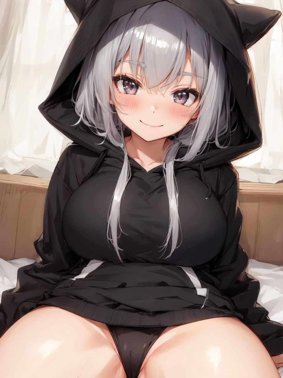 サンプル画像2:部屋着パーカー彼女とだらだらエッチ(d2) [d_389604]