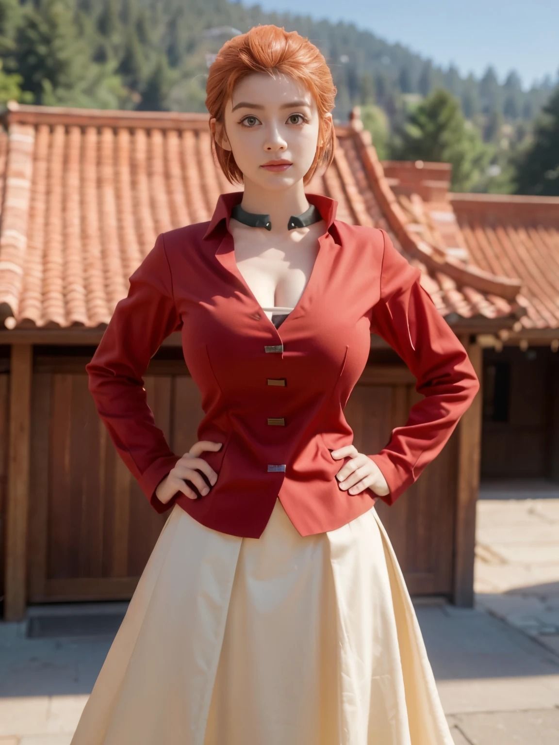 サンプル画像1:ハ〇ター×ハ〇ター ミ〇叔母さん（ゴン・フ〇ークスの叔母） AI実写化写真集「ミ〇叔母さんに筆おろしされて、孕ませちゃった…」(AI Life) [d_389630]