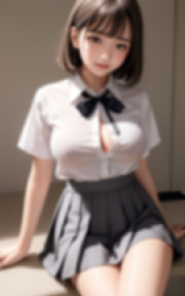 サンプル画像1:Hな交渉して成功したお嬢様女学生Hな裏写真集95枚(AIの悪戯) [d_389648]