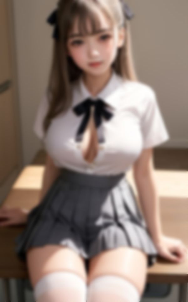 サンプル画像2:Hな交渉して成功したお嬢様女学生Hな裏写真集95枚(AIの悪戯) [d_389648]