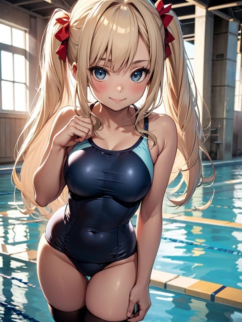 サンプル画像1:スクール水着を着た妹が好きな僕 「お兄ちゃんに着てってお願いされたらことわれない」(nes_aiart) [d_389652]