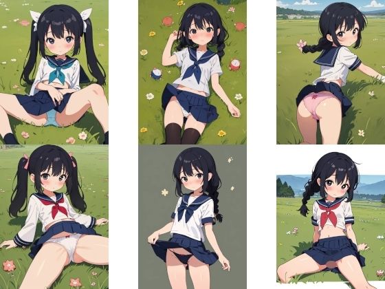 サンプル画像4:〇リJ〇ちゃんたちのパンチラ＆ノーパン集ver.3セーラー服編(じぇいまる) [d_389653]