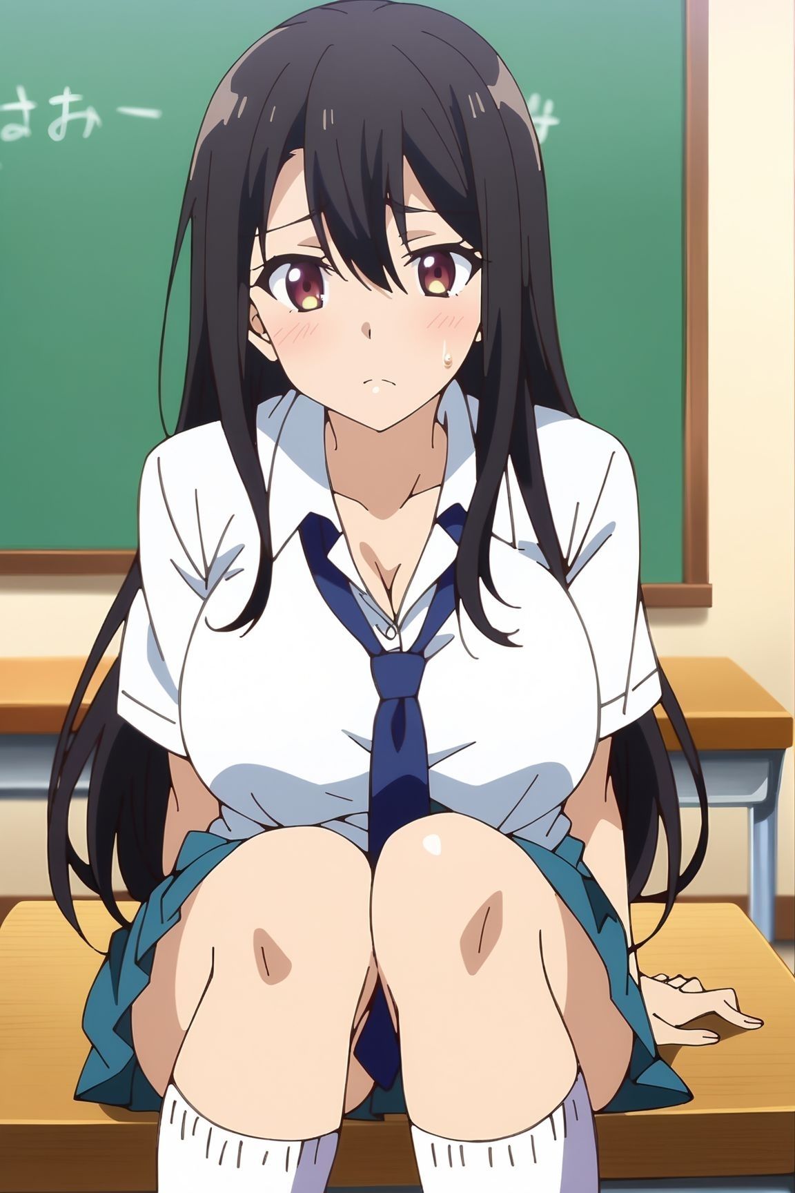 サンプル画像1:隣の転校生がヤリマンだった件(AIコスパ) [d_389666]