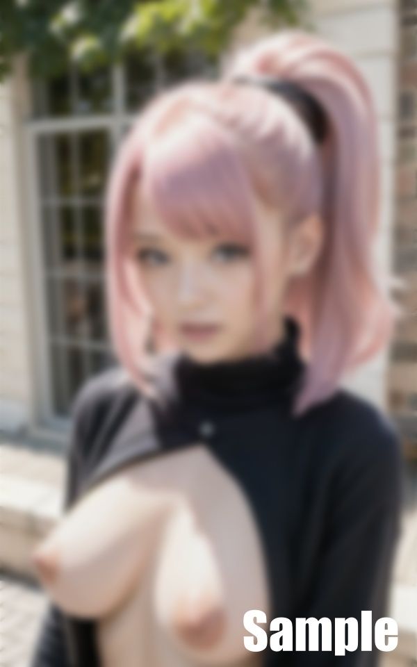 サンプル画像4:ピンクの髪の美少女たち(にょろにょろ) [d_389821]