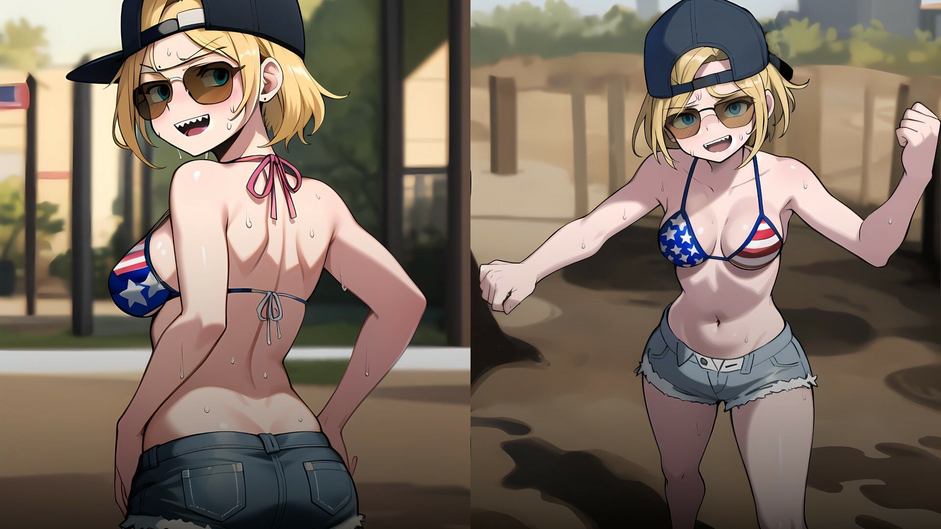 サンプル画像1:The Stars ＆ Stripes Girl(PeachPoint) [d_389840]