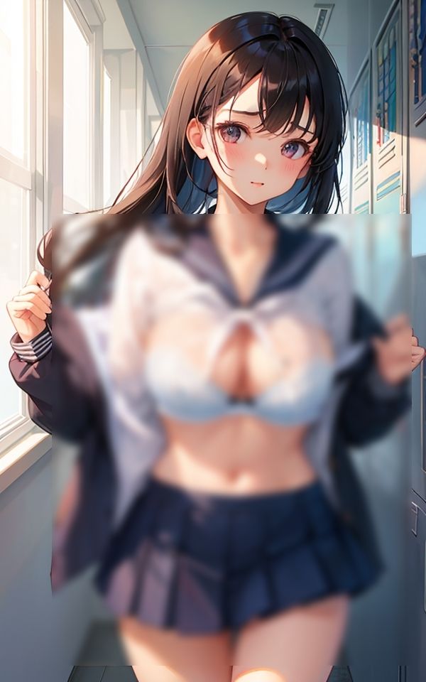 サンプル画像2:シャツの下は下着だけだよ(スタジオフェチ) [d_389887]