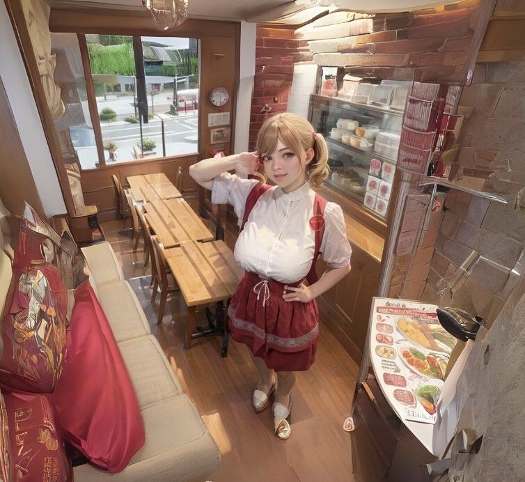 サンプル画像1:男の憧れ「ア◯ナミラーズ」 のウェイトレスたち 〜最高の美巨乳〜(へるまんこ・へっせ) [d_389919]