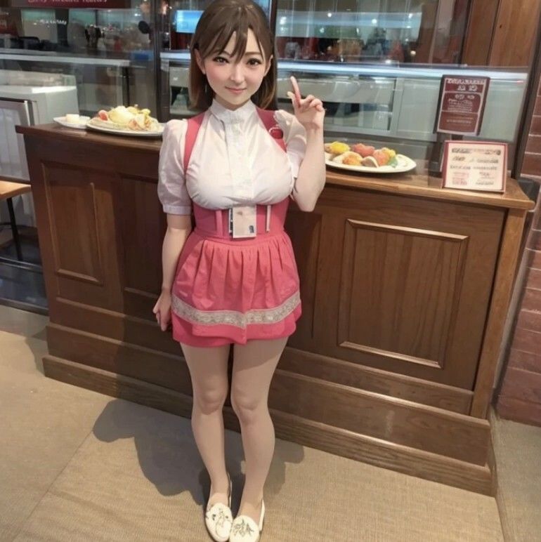 サンプル画像2:男の憧れ「ア◯ナミラーズ」 のウェイトレスたち 〜最高の美巨乳〜(へるまんこ・へっせ) [d_389919]