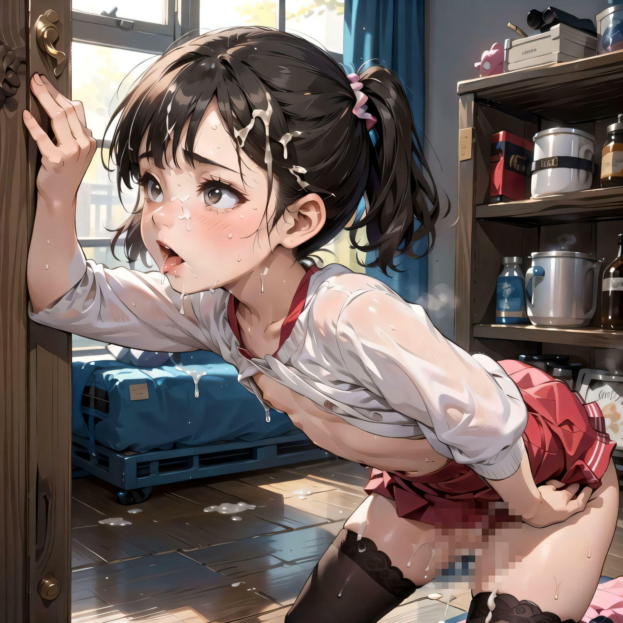 サンプル画像1:そのちっぱいを白く染める(密室アフロ) [d_390022]