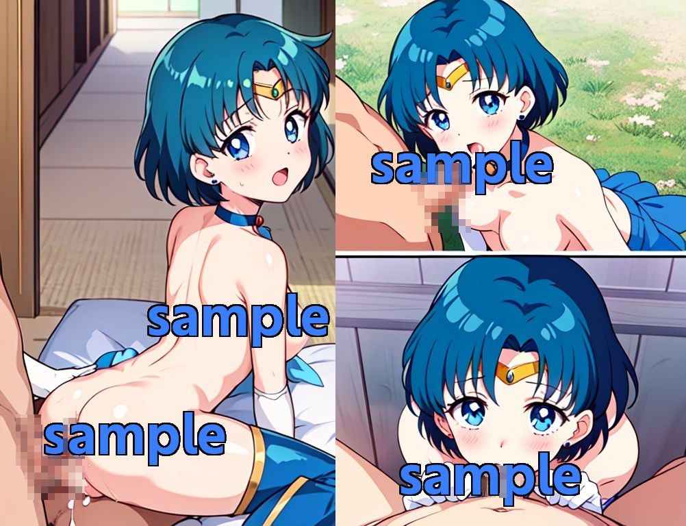 サンプル画像1:CG:セーラーマーキュリー(CGサークル) [d_390040]