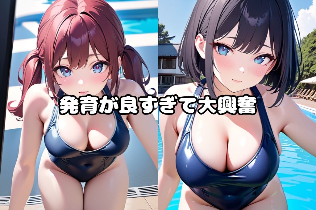 サンプル画像2:同級生のスク水姿がエロすぎる(彩風  咲) [d_390096]