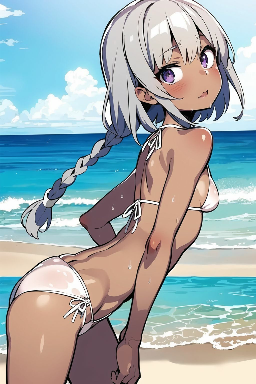 サンプル画像3:フェチ特化CG集Vol.4 ビキニ×貧乳(スタジオ神楽) [d_390107]