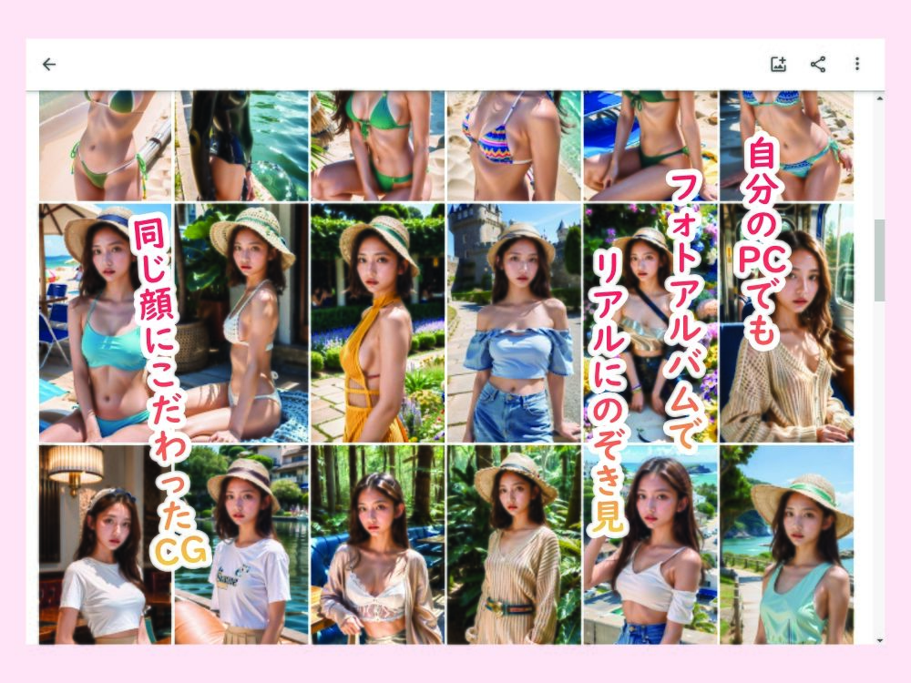 サンプル画像3:美女のスマホのぞき見 オフィス編 vol.01(スマホのぞき見 AI美女) [d_390190]