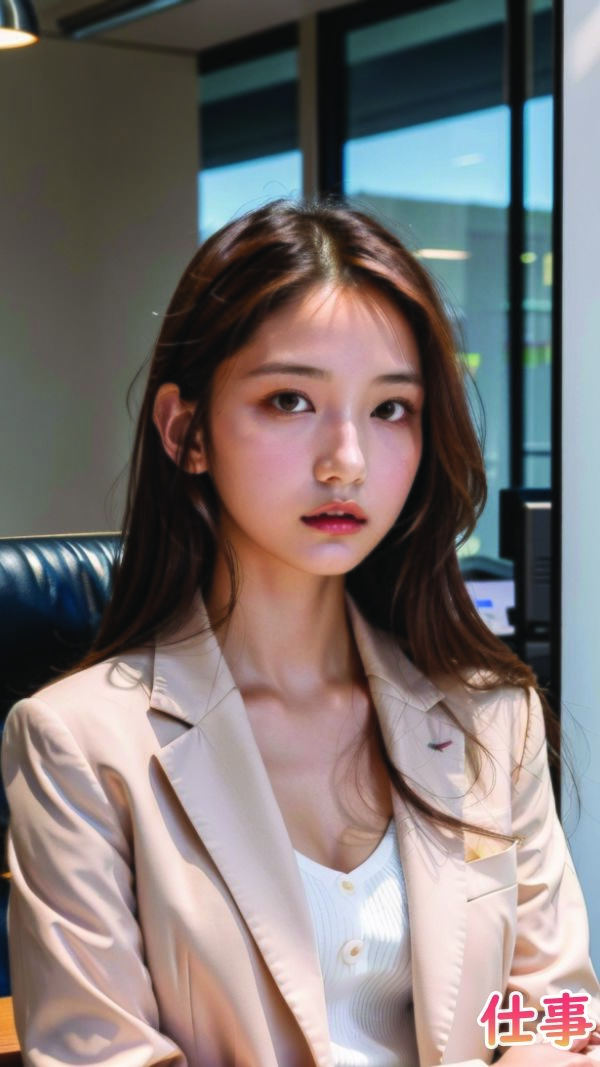 サンプル画像4:美女のスマホのぞき見 オフィス編 vol.01(スマホのぞき見 AI美女) [d_390190]