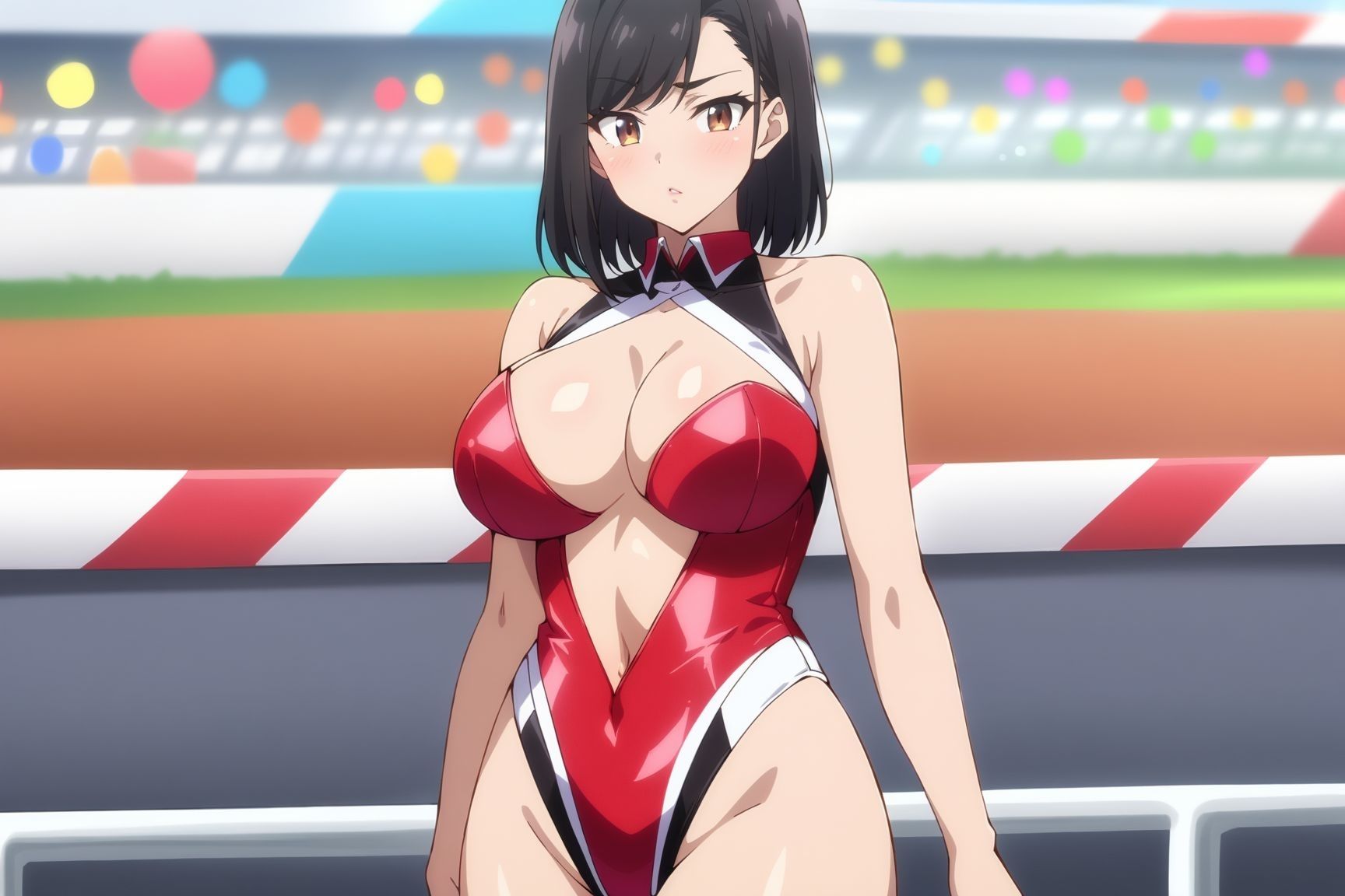 サンプル画像1:現役レースクイーンに密着(てっぽう) [d_390240]