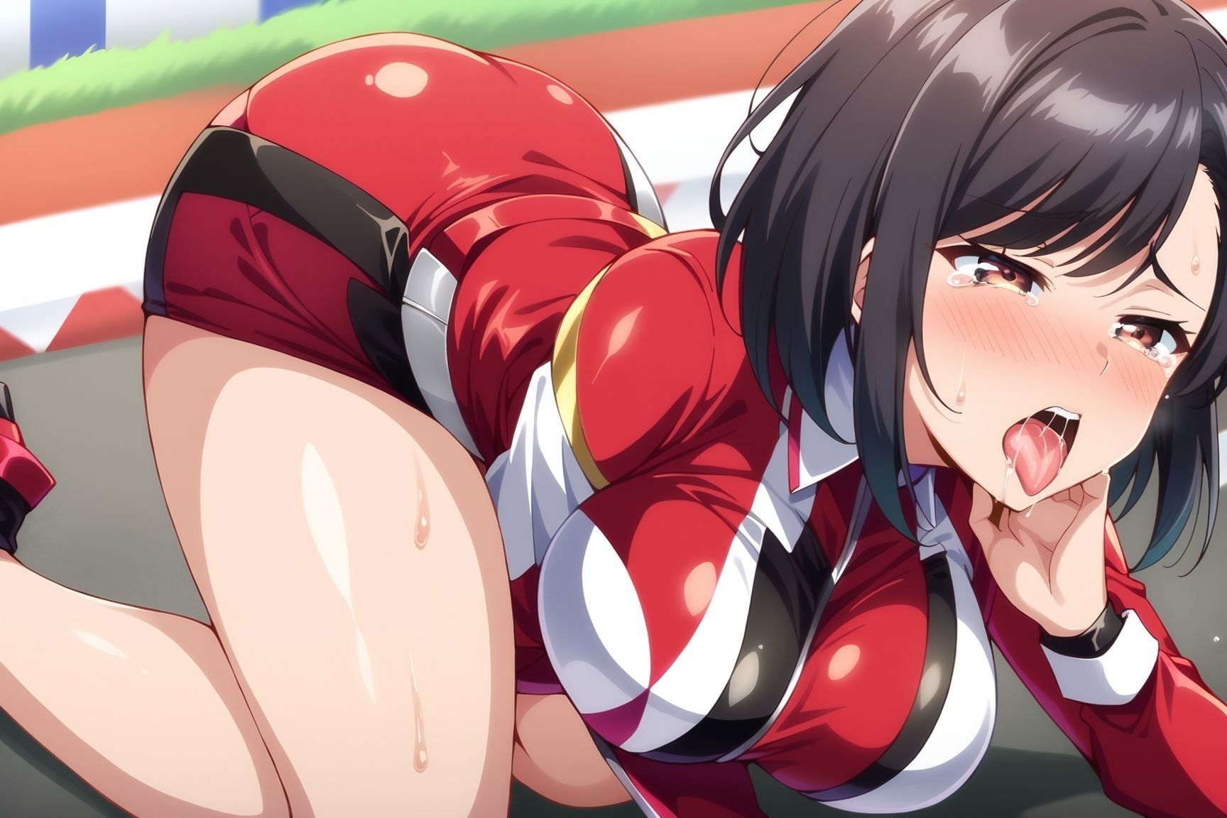 サンプル画像2:現役レースクイーンに密着(てっぽう) [d_390240]