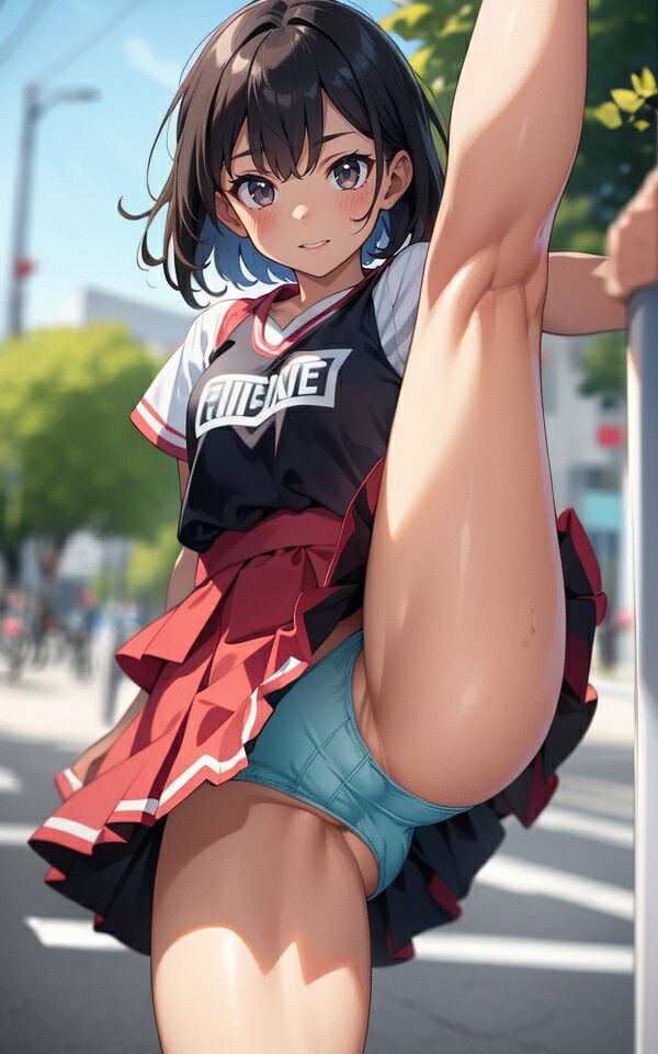 サンプル画像2:色々な服でハイキックパンチラ01(るんぽす) [d_390243]