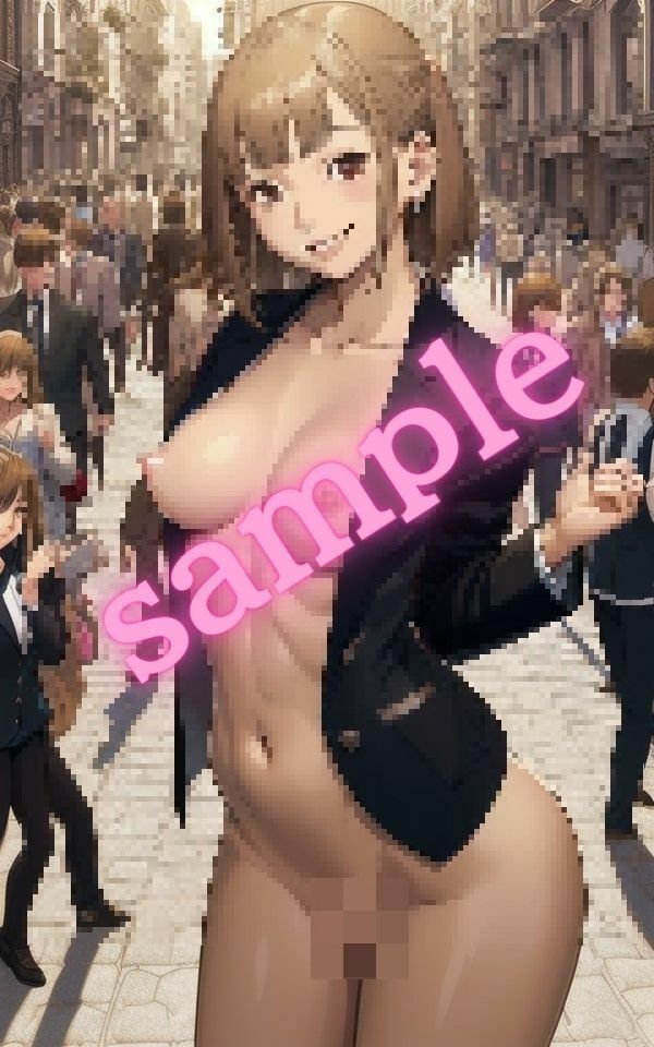 サンプル画像4:会社の同僚が裸で街を歩いていた・・・(エロエロ天国) [d_390250]