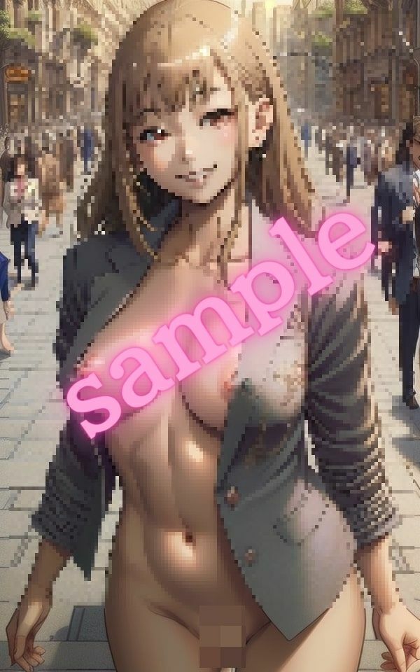 サンプル画像6:会社の同僚が裸で街を歩いていた・・・(エロエロ天国) [d_390250]