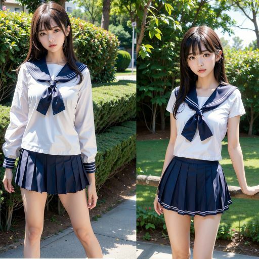 サンプル画像2:激カワの制服美少女達(Realpoi) [d_390255]