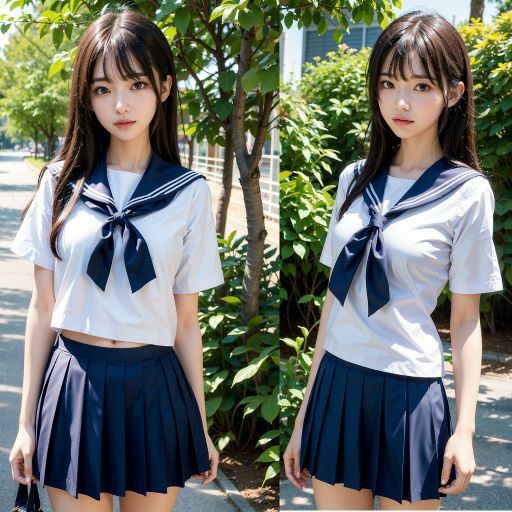 サンプル画像3:激カワの制服美少女達(Realpoi) [d_390255]