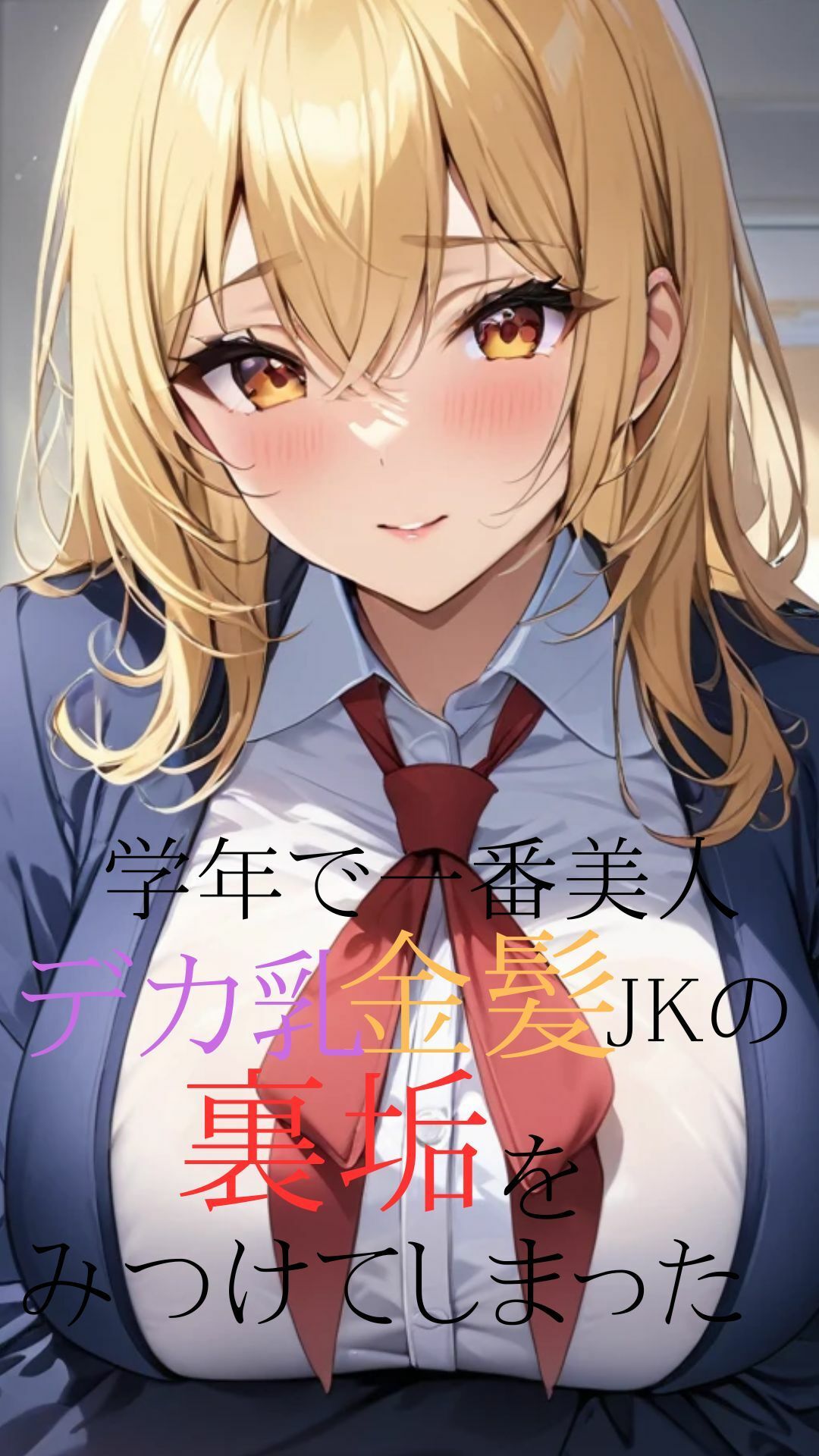 サンプル画像1:【沼シリーズ】〜デカ乳金髪JKの裏垢〜(いおり 巨乳特化) [d_390468]