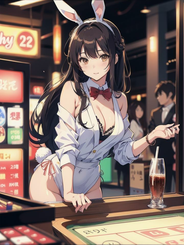 サンプル画像1:魅惑のバニーズコレクション！カジノでのひととき激写(キンスイ) [d_390472]