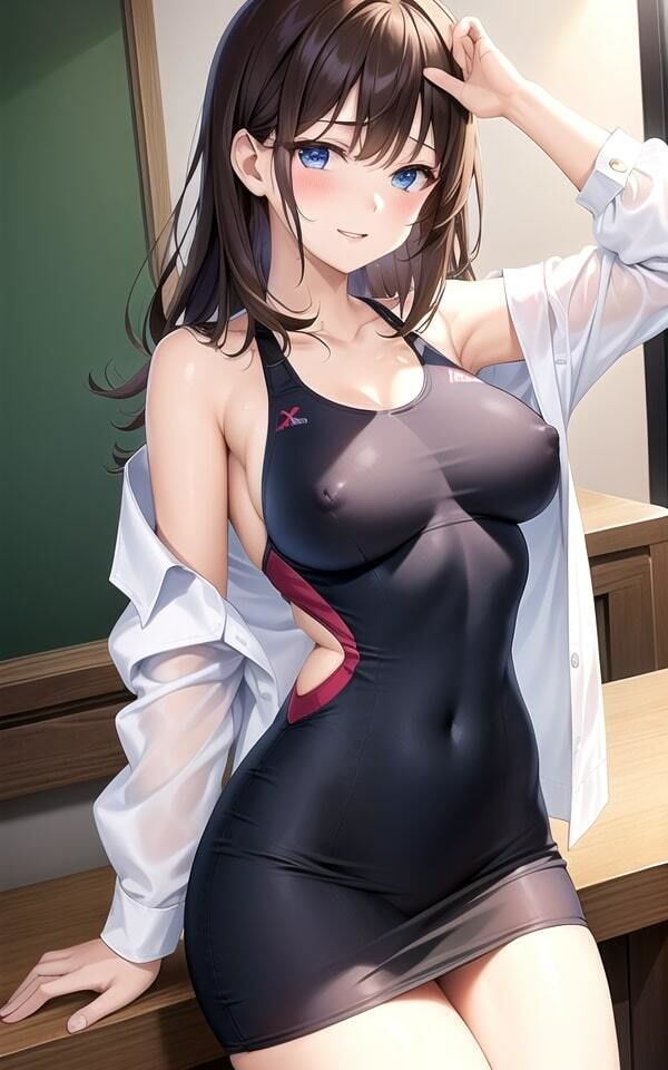 サンプル画像3:スク水女子〜AI美少女写真集〜2(AIworld) [d_390496]