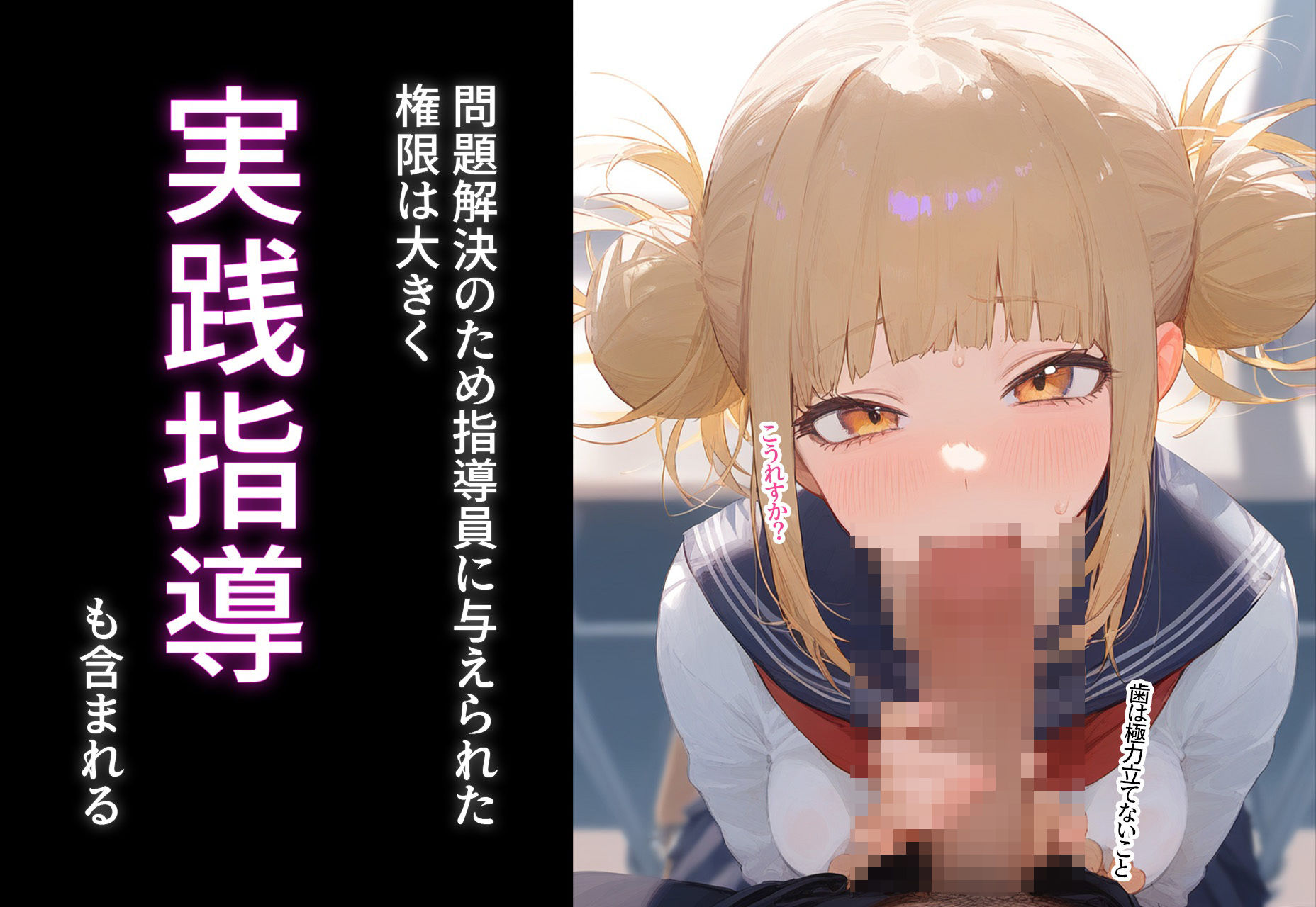 サンプル画像2:少子化対策性指導員〜性指導員さんは絶対！？〜 トガヒミ◯編(○○○ガール) [d_390497]