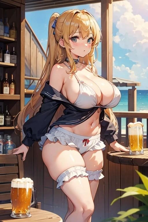 サンプル画像2:海の家催●女子アルバイト写真集1(AI dreamer) [d_390505]