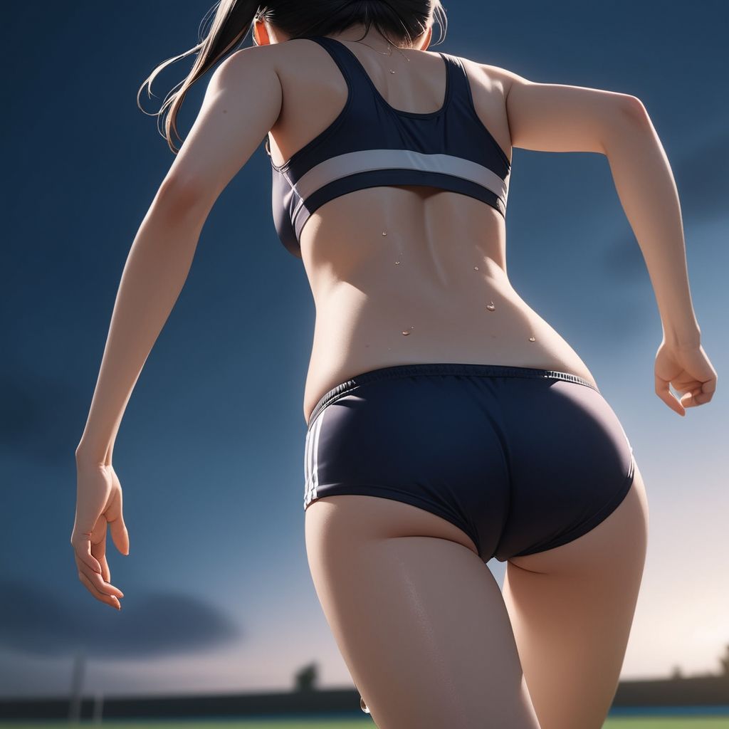 サンプル画像2:陸上女子を熱血指導！陸上ユニフォームの魅力(ふりかけテキーラ) [d_390642]