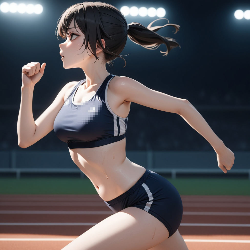 サンプル画像3:陸上女子を熱血指導！陸上ユニフォームの魅力(ふりかけテキーラ) [d_390642]