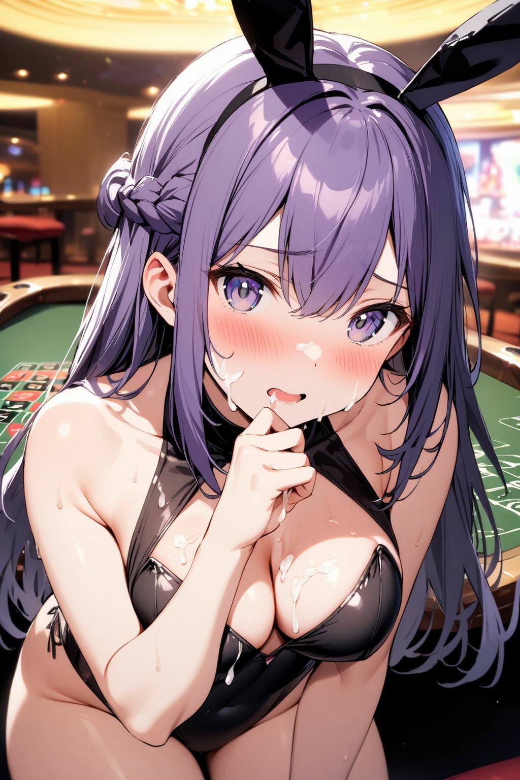 サンプル画像3:着衣ぶっかけ集 Vol. 4 バニーガールにぶっかけ500枚(chappy) [d_390683]