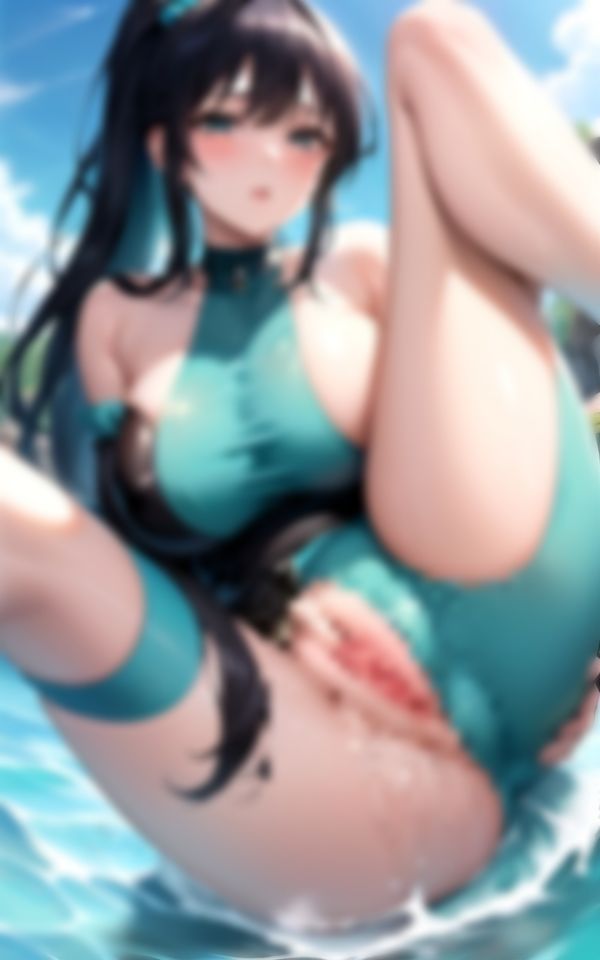 サンプル画像1:バニーガールのコスプレでびしょ濡れになった天然巨乳娘ちゃん(AIラブガール) [d_390710]