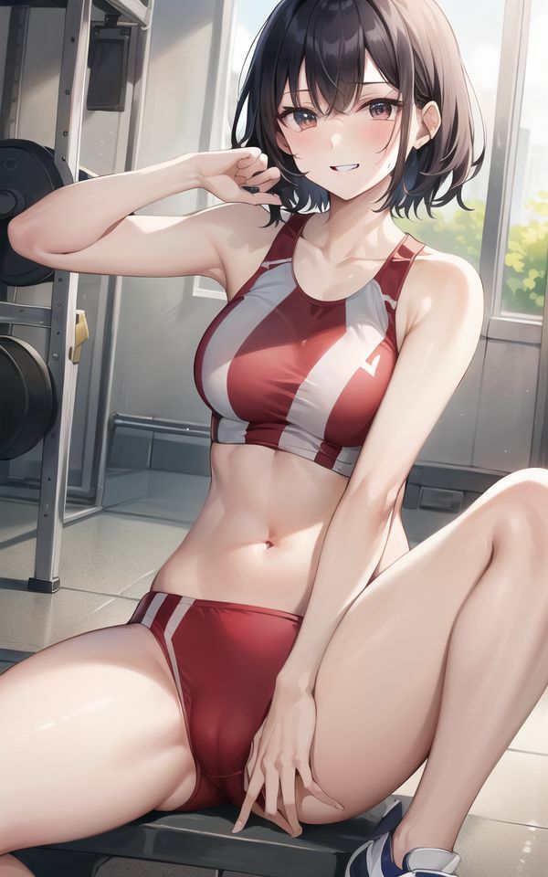 サンプル画像1:陸上女子のむき出し性欲〜思わずトラックで発情オネダリ！〜(ほわいと・すぷらっしゅ！) [d_390840]