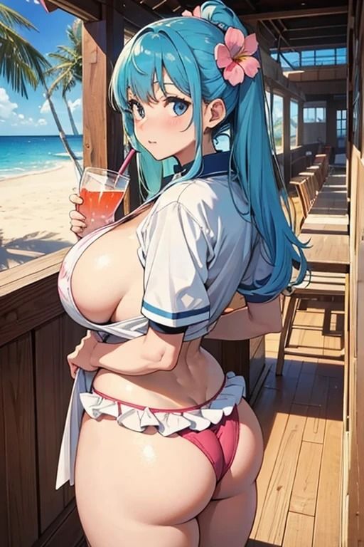 サンプル画像2:海の家催●女子アルバイト写真集2 〜お尻中心CG集編〜(AI dreamer) [d_390887]