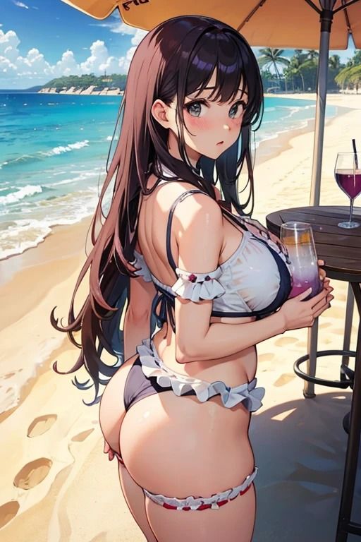 サンプル画像5:海の家催●女子アルバイト写真集2 〜お尻中心CG集編〜(AI dreamer) [d_390887]