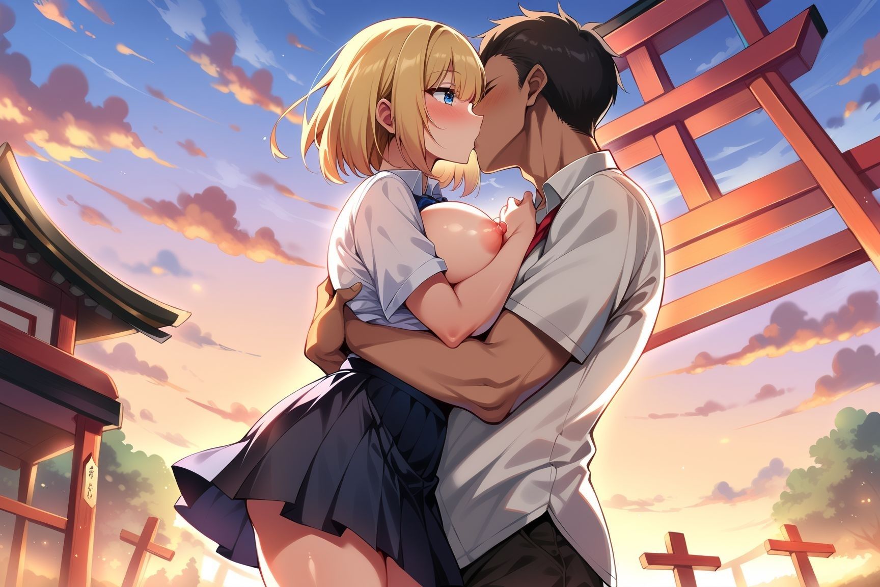 サンプル画像4:生意気な金髪ギャルをわからせる(赤ちん) [d_390937]