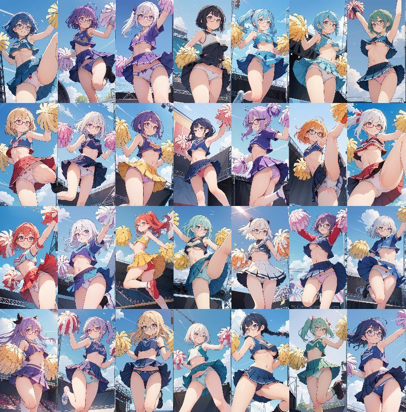 サンプル画像2:JK チア ガール ローアングル 下乳(うさぎ温泉) [d_390953]