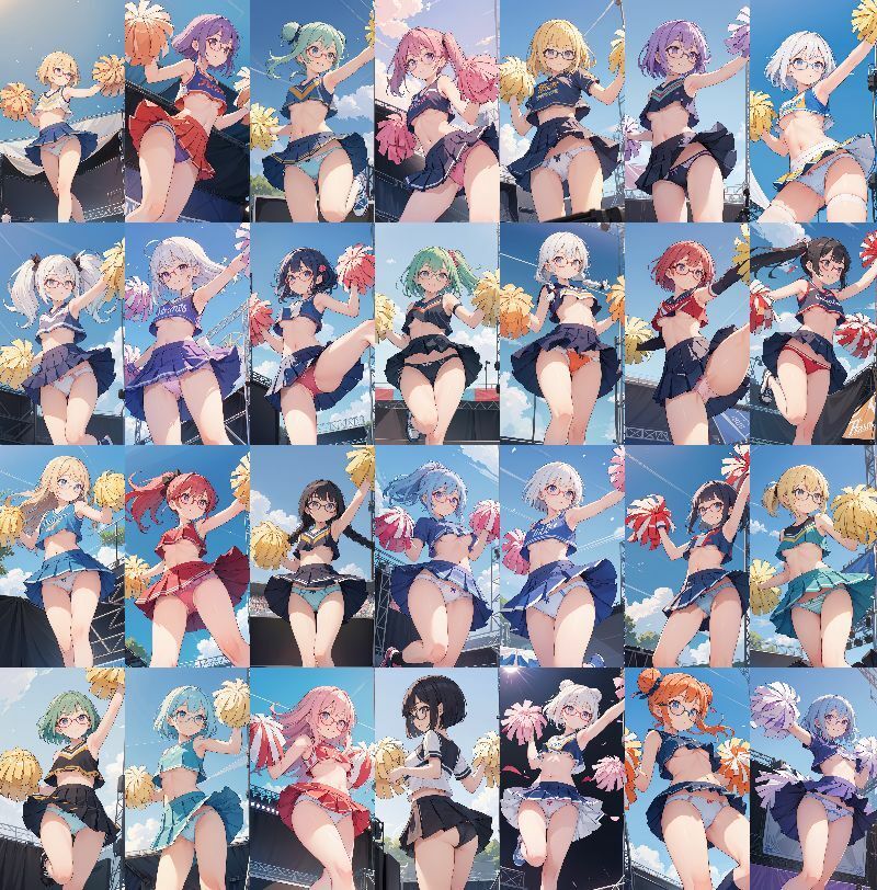 サンプル画像6:JK チア ガール ローアングル 下乳(うさぎ温泉) [d_390953]