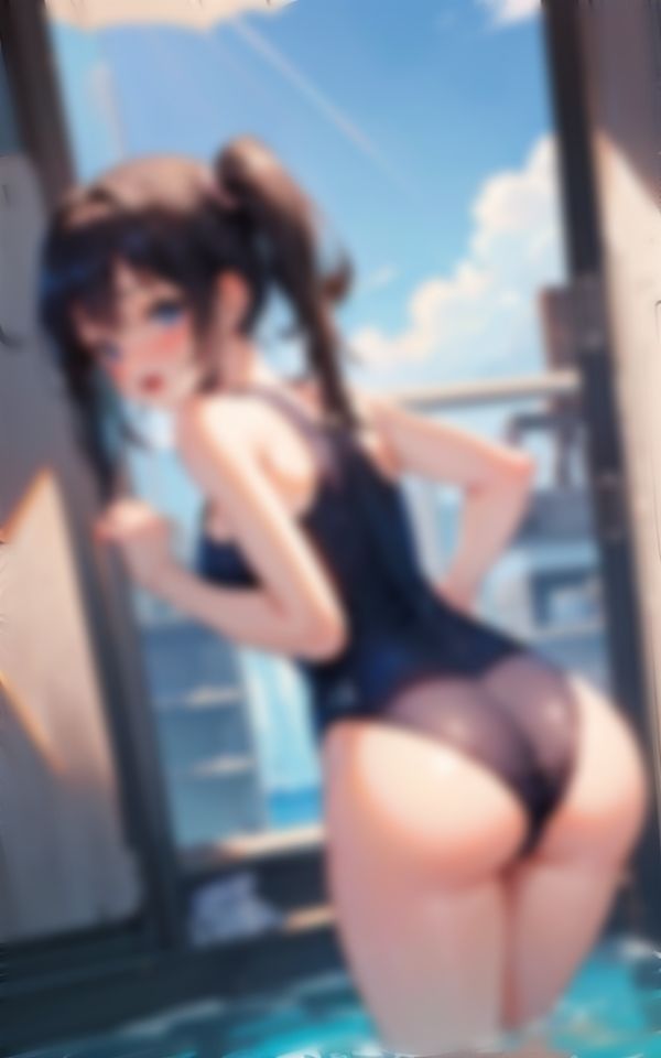 サンプル画像2:スク水のお尻ってなんかHだね(panpanyama＋3) [d_390967]