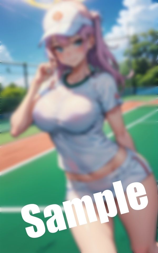 サンプル画像2:淫乱テニス女子〜乳首スケスケのウエアで誘われて…「私と○○〇しませんか？」(AVMAX) [d_390993]