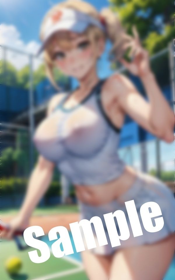 サンプル画像5:淫乱テニス女子〜乳首スケスケのウエアで誘われて…「私と○○〇しませんか？」(AVMAX) [d_390993]