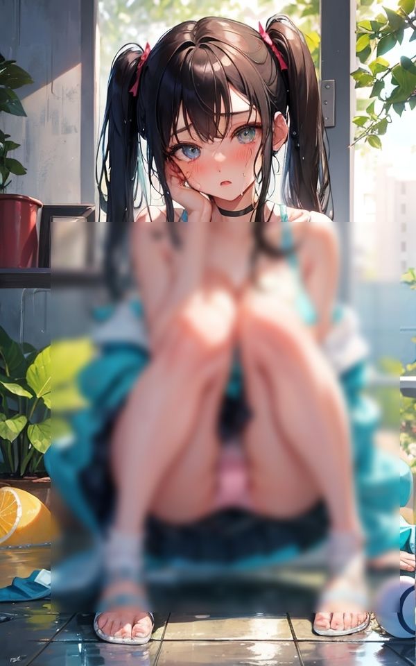 サンプル画像3:いっぱい汗かいちゃった 〜テニス女子のエッチな姿〜(AIアート工房) [d_391045]