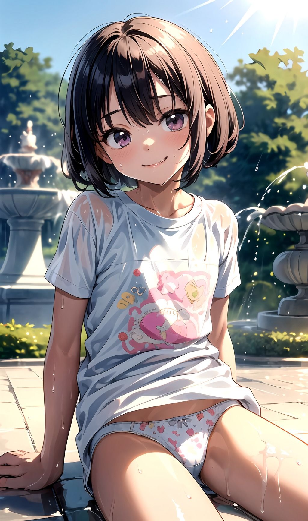 サンプル画像1:パンツ×ちっぱい×水遊び(たけよし) [d_391097]