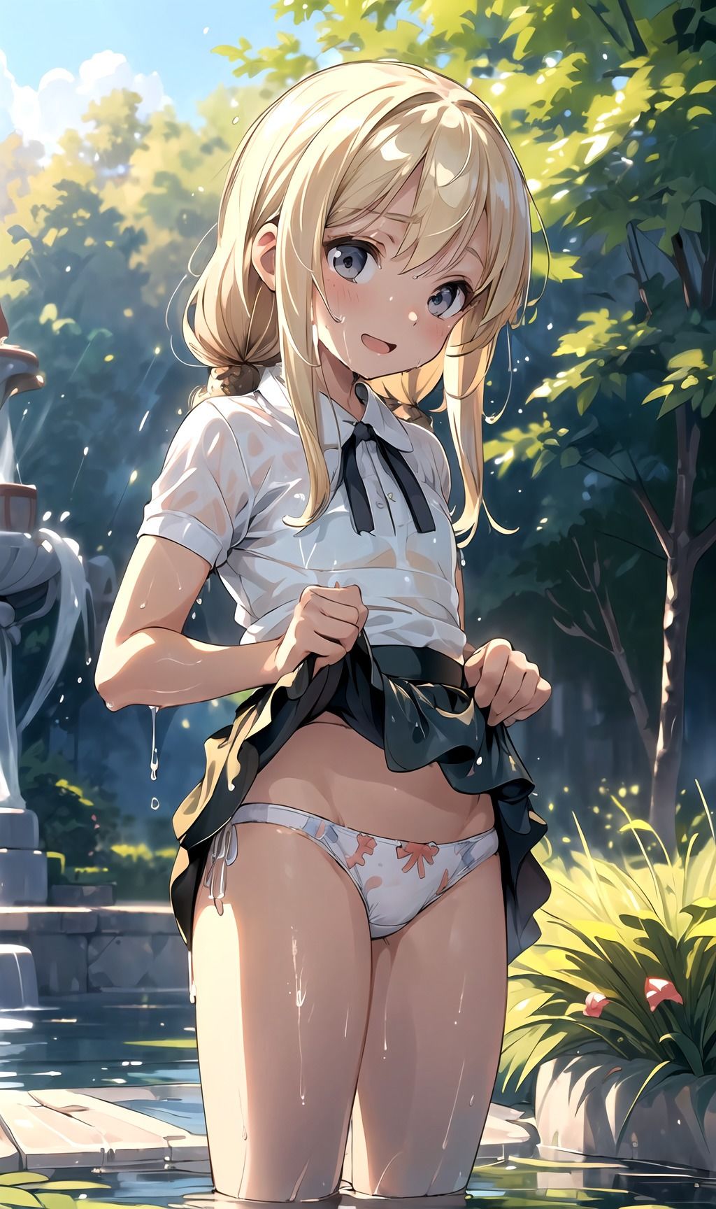 サンプル画像2:パンツ×ちっぱい×水遊び(たけよし) [d_391097]