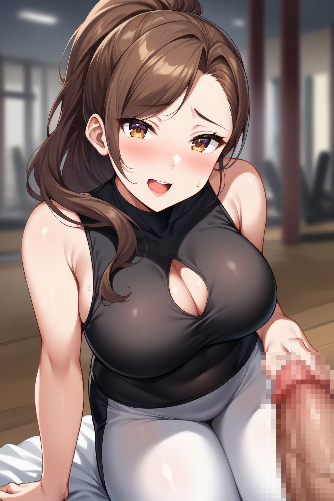 サンプル画像6:パーソナルトレーナーと夜の合トレ(研究バーチャル) [d_391246]