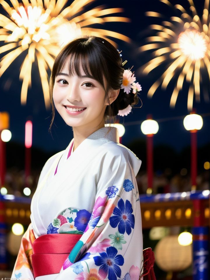 サンプル画像2:巨乳で美人な浴衣娘とイク！夏祭りツアー(CX55) [d_391268]